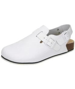 Aktion ⭐ Hausschuhe Dr. BRINKMANN Clogs Ohne Absatz In Weiß Günstig Kaufen ⭐