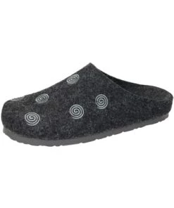 Besorgen 🎁 Clogs & Pantoletten Dr. BRINKMANN Klassische Hausschuhe In Anthrazit Günstig Kaufen 🧨