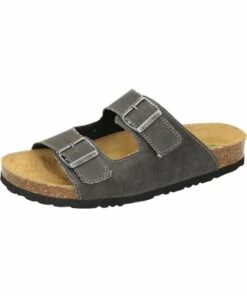 Aktion 🤩 Sandalen & Pantoletten Dr. BRINKMANN Klassische Pantoletten In Anthrazit Günstig Kaufen 😀