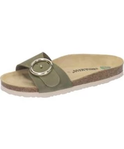 Neu 🔥 Clogs & Pantoletten Dr. BRINKMANN Klassische Pantoletten In Khaki Günstig Kaufen 😀