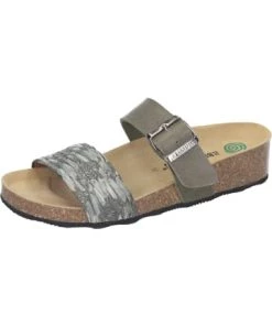 Schlussverkauf 🎉 Clogs & Pantoletten Dr. BRINKMANN Klassische Pantoletten In Khaki Günstig Kaufen 🎁