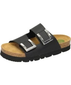 Am billigsten ❤️ Clogs & Pantoletten Dr. BRINKMANN Klassische Pantoletten In Schwarz Günstig Kaufen ✨