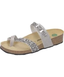 Am billigsten 👏 Clogs & Pantoletten Dr. BRINKMANN Klassische Pantoletten In Silber Günstig Kaufen ✔️