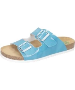 Besorgen 🌟 Clogs & Pantoletten Dr. BRINKMANN Klassische Pantoletten In Türkis Günstig Kaufen 👏