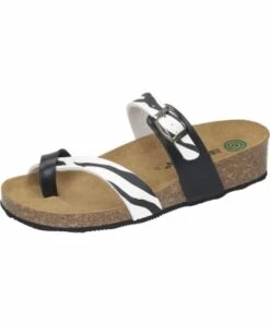 Aktion 🤩 Clogs & Pantoletten Dr. BRINKMANN Klassische Pantoletten In Weiß/zebra Günstig Kaufen 🎉