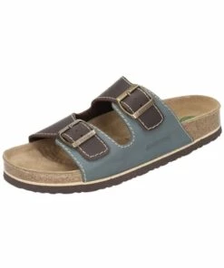 Neu 🔥 Sandalen & Pantoletten Dr. BRINKMANN Komfort-Pantoletten In 👖 Jeans/mokka Günstig Kaufen 🎉